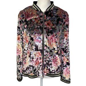 Darling Harbour Women’s Floral print Jacket Full Zip Size 44 See Listing